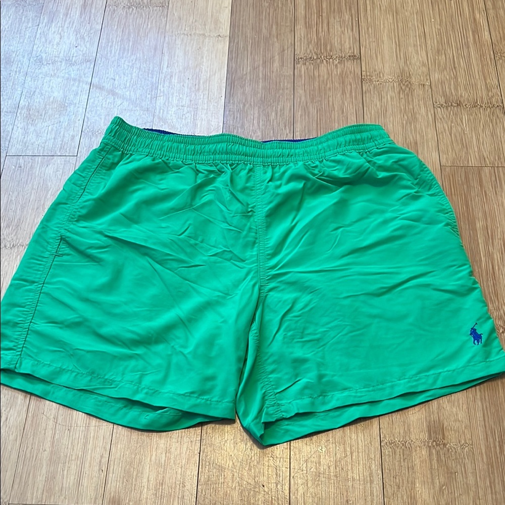 Polo Ralph Lauren Men's Green Swimsuit - Medium